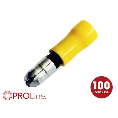 ACV 340025-3-0-p kulatý faston krimpovací spojka 4.0 mm² 6.0 mm² Ø pin: 5.0 mm plná izolace žlutá 1 ks Piece-0