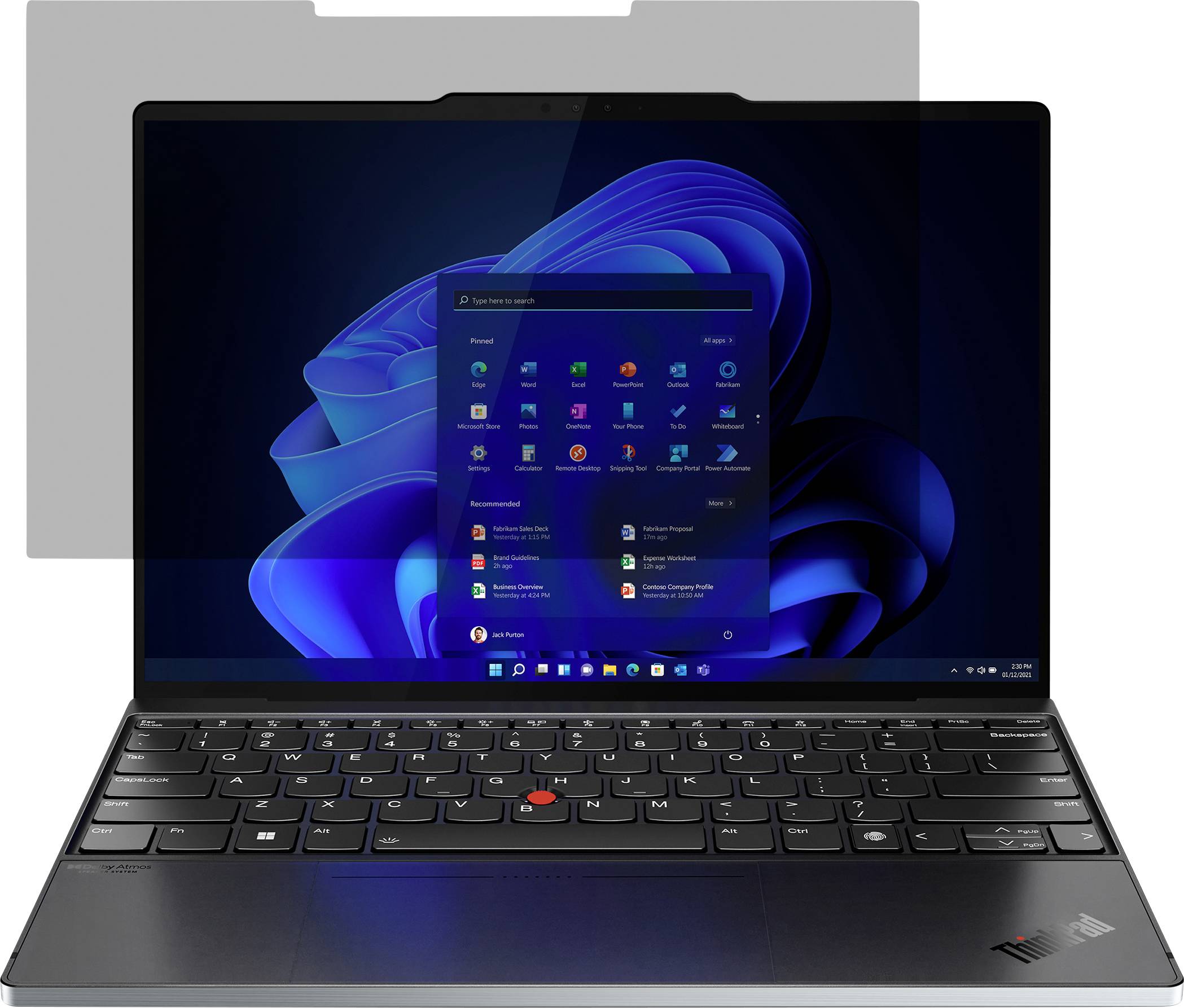 Lenovo Premium Clarity Privacy fólie chránicí proti blikání obrazovky Notebook 33,8 cm (13,3") Formát obrazu: 16:10 4XJ1-0