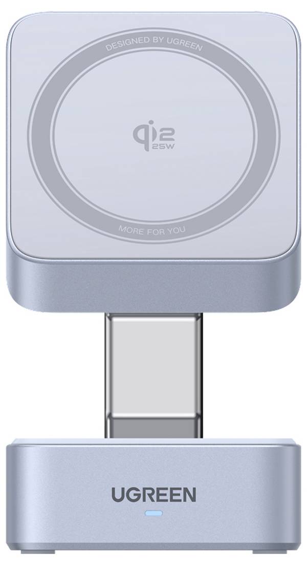 UGREEN bezdrátová indukční nabíječka 25 W MagFlow W752 55960B  Výstup Qi standard šedá
