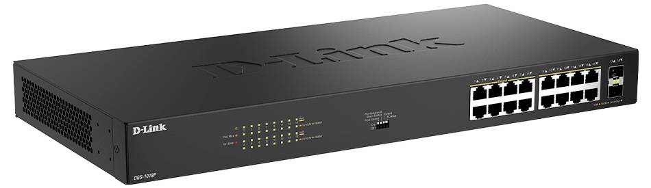 D-Link DGS-1018P/E DGS-1018P/E síťový switch 1 GBit/s funkce PoE-2