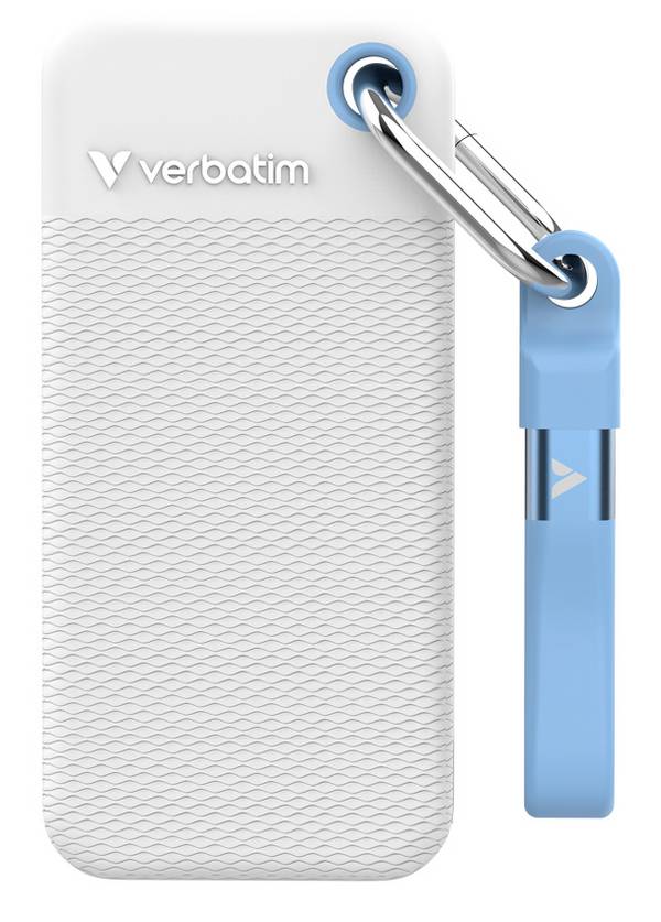 Verbatim Pocket 1 TB, externí SSD disk, bílá