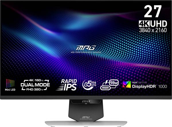 MSI MPG 274URDFWDE E16M herní monitor 68.6 cm (27 palec)3840 x 2160 Pixel, 16:9, 0.5 ms, IPS LED