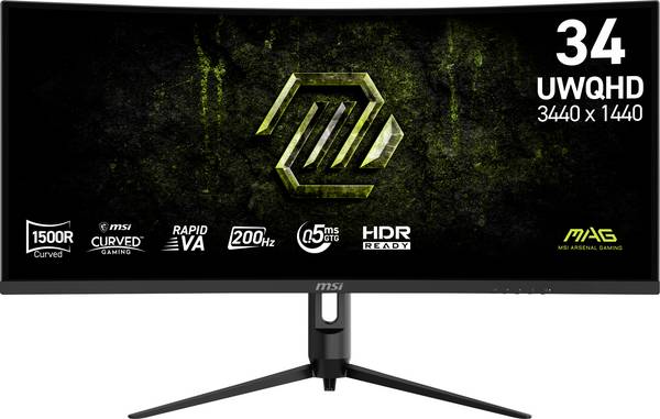 MSI MAG 342CQRFDE E20 herní monitor 86.4 cm (34 palec)3440 x 1440 Pixel, 21:9, 0.5 ms, VA LED