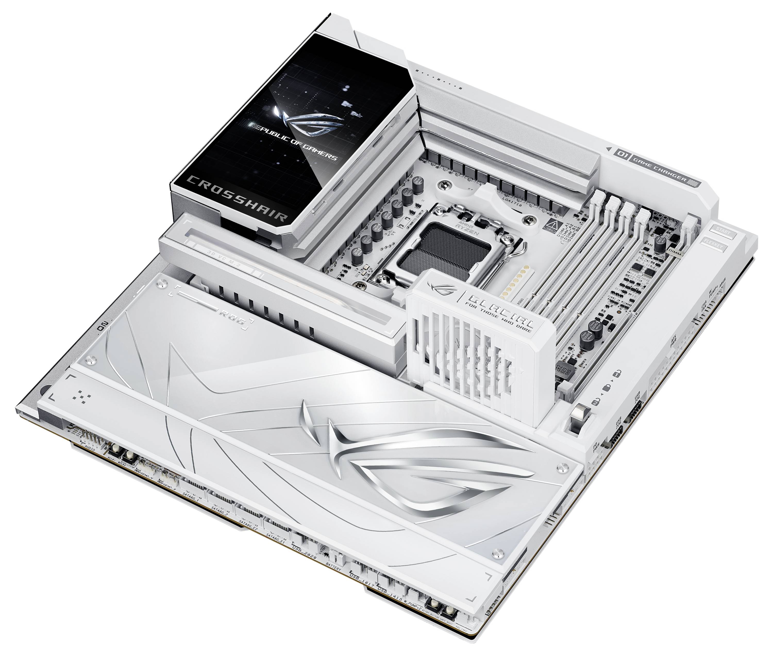 Asus MB ASUS ROG CROSSHAIR X870E GLACIAL Základní deska Socket (PC) AMD AM5 Tvarový faktor ATX Čipová sada základní desk-10