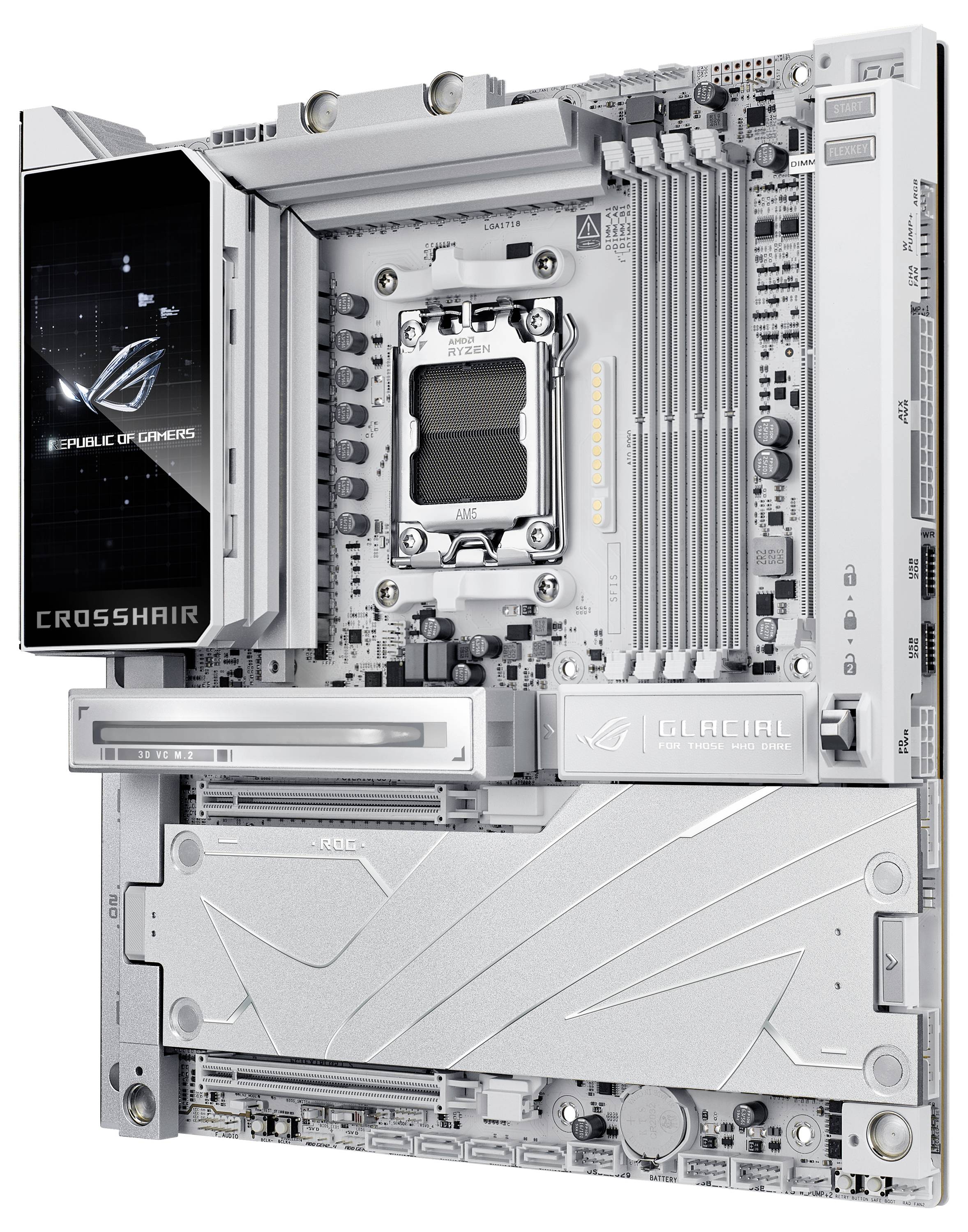 Asus MB ASUS ROG CROSSHAIR X870E GLACIAL Základní deska Socket (PC) AMD AM5 Tvarový faktor ATX Čipová sada základní desk-13