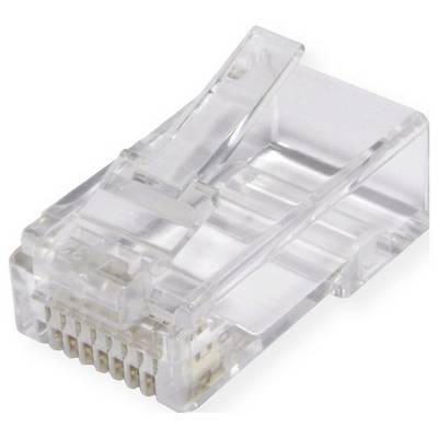 Roline 21.17.3098, zástrčka RJ45, zástrčka, Rovná, zlatá, transparentní, 10 ks-0