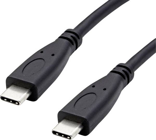 Roline green Kabel USB-C  USB 3.2 Gen2 USB-C ® zástrčka, USB-C ® zástrčka 1 m černá krytí TPE 11.44.9057