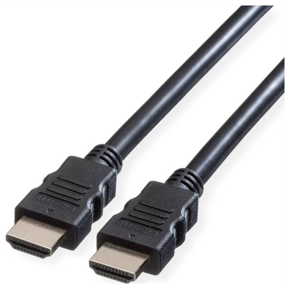 Dva černé HDMI kabely se standardními konektory, určené pro přenos audio a video signálů mezi zařízeními.