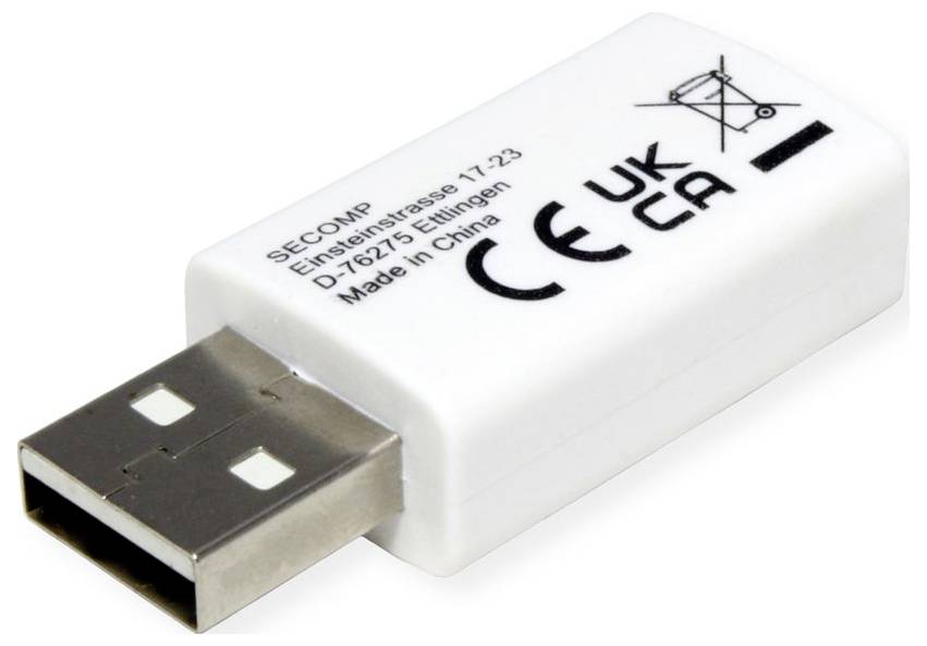 Value USB datový blokátor USB Typ A Data Blocker Adapter bílá pro bezpečné nabíjení přes USB 11.99.8332-2
