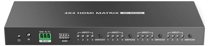 Value 4x4 porty HDMI matrix přepínač s dálkovým ovládáním-0