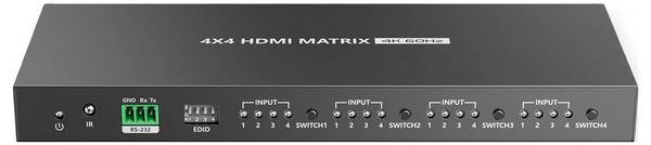 Value  4x4 porty HDMI matrix přepínač s dálkovým ovládáním