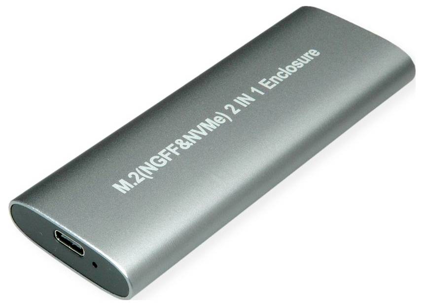 Value SSD pouzdro, USB-C™ (USB 3.2 Gen 2), stříbrná-0