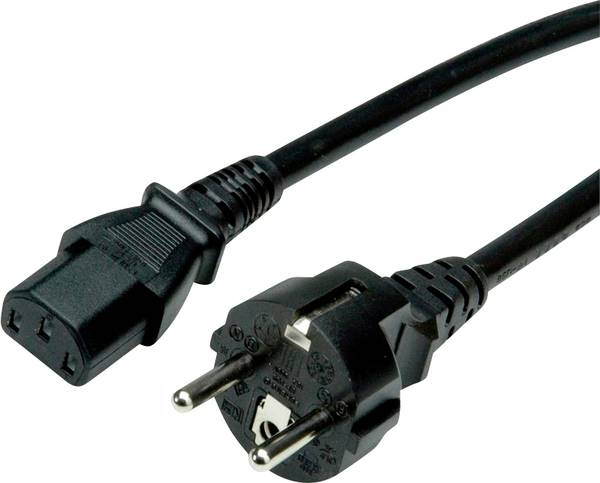 Value 19.99.1023 IEC, Monitor, napájecí, PC kabel  černá 0.6 m