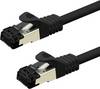Value 21.99.1863 RJ45 síťové kabely, propojovací kabely CAT 8.1 S/FTP 3 m černá 1 ks