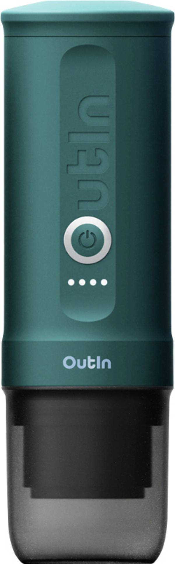 OutIn OTEM-01-Teal Kávovar černá, tyrkysová  pro cestování / přenosné, s tlakovým mechanizmem, s Li-Ion aku