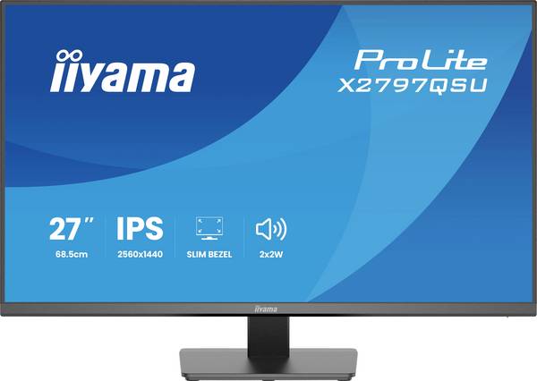 Iiyama ProLite LED monitor 68.6 cm (27 palec)2560 x 1440 Pixel, 16:9, 1 ms, IPS LED