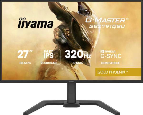 Iiyama G-MASTER herní monitor 68.6 cm (27 palec)2560 x 1440 Pixel, 16:9, 0.6 ms, IPS LED