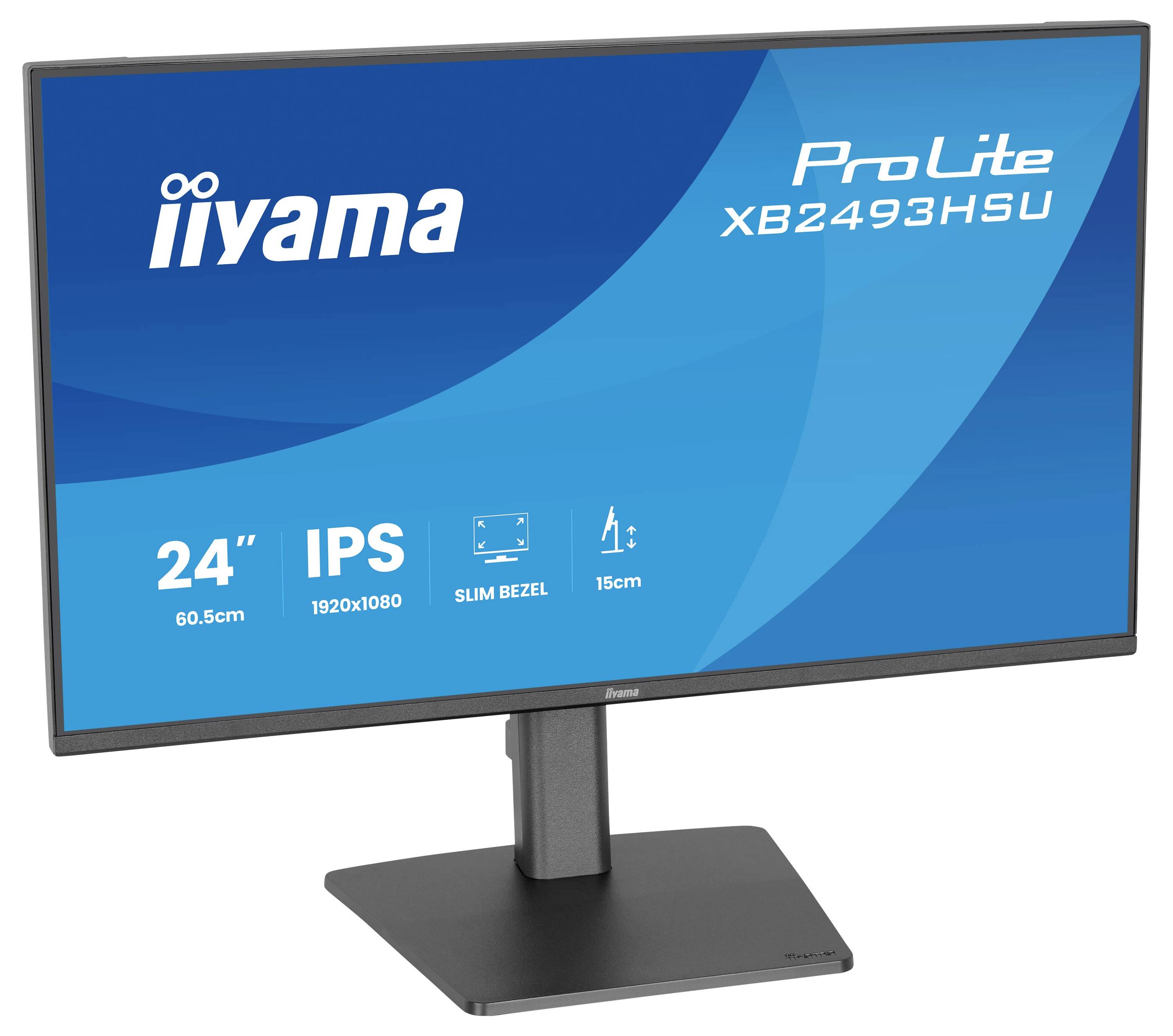 Iiyama ProLite LED monitor 60.5 cm (23.8 palec)1920 x 1080 Pixel, 16:9, 1 ms, IPS LED-4