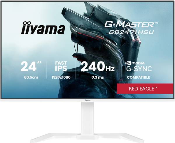Iiyama G-MASTER herní monitor 60.5 cm (23.8 palec)1920 x 1080 Pixel, 16:9, 0.3 ms, IPS LCD