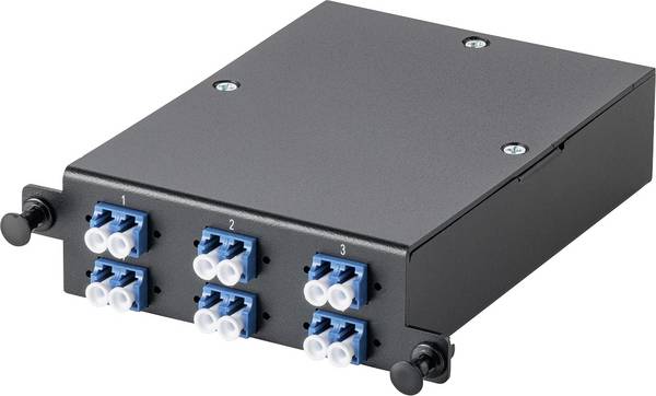 Digitus DN-96343-2/9 rozvodná deska pro optické kabely černá, modrá, bílá 1 ks
