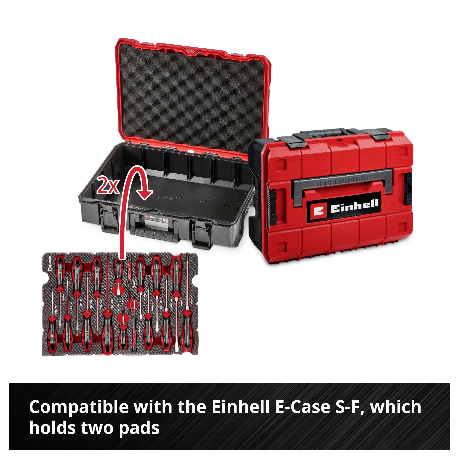 Einhell Schraubendreher-Set 17-tlg. Einleger Pad, 370525 vložka, 17dílná-2