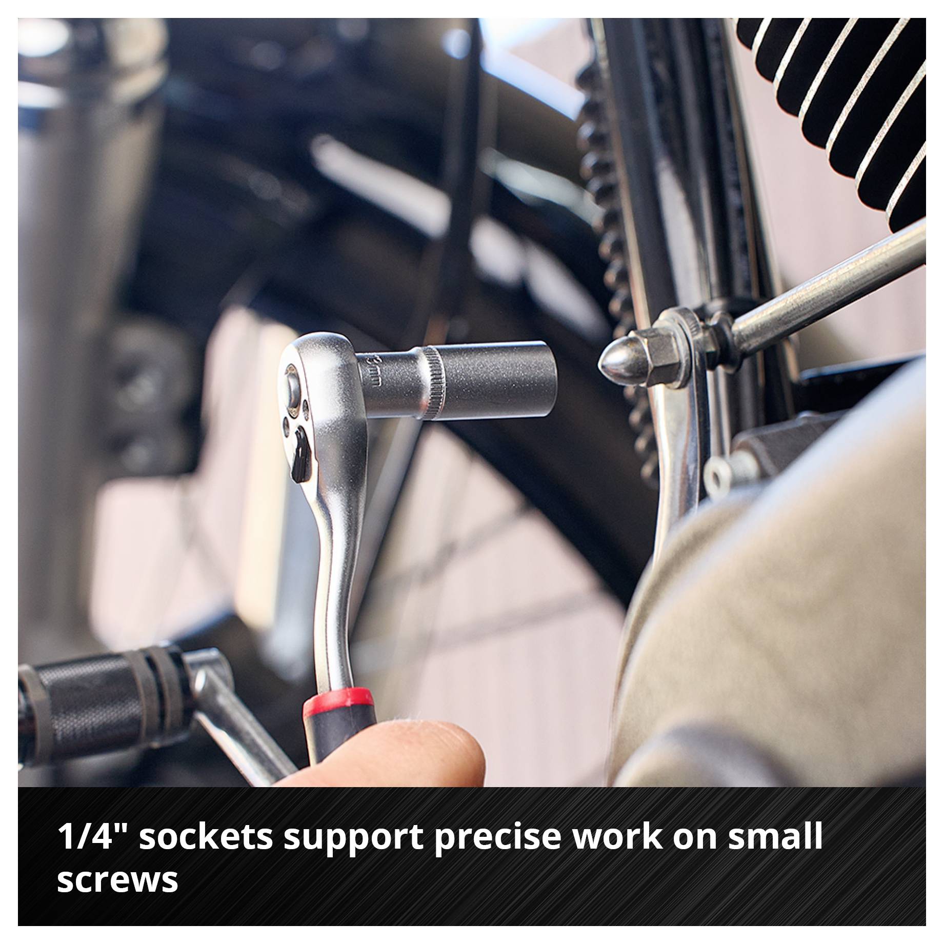 Einhell Stecknuss & Ratschen-Set 60-tlg. Einleger Pad, 370520 vložka, 60dílná-5