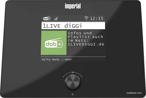 Imperial DABMANI420BK DABMANI420BK internetové stolní rádio, internetové, internet, funkce nahrávání