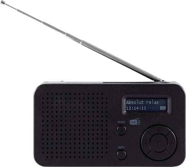 Imperial 22-128-00 22-128-00 Akumulátorové rádio, FM, DAB+, FM, DAB+, Bluetooth, s akumulátorem, s USB nabíječkou, černá