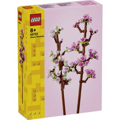 LEGO sada 40725 pro věk 8+, obsahuje větve třešně s růžovými květy.
