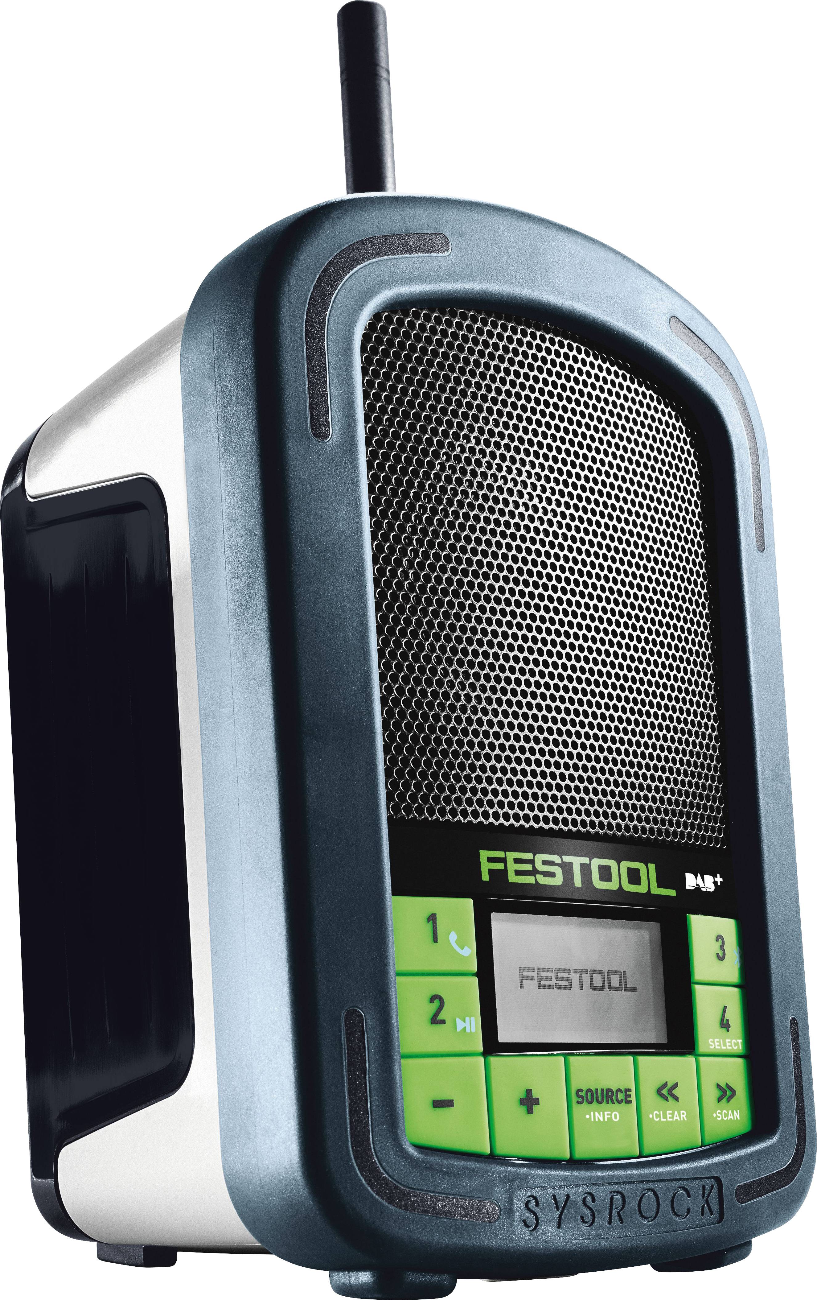 Festool BR 10 DAB+ 202111 odolné rádio, FM, DAB+, AUX, Bluetooth, USB-0