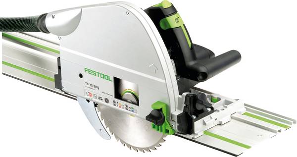 Festool TS 75 EBQ-Plus-FS ponorná pila , max. řez 75 mm, bez akumulátoru, vč. vodící lišty, 1600 W, 576115