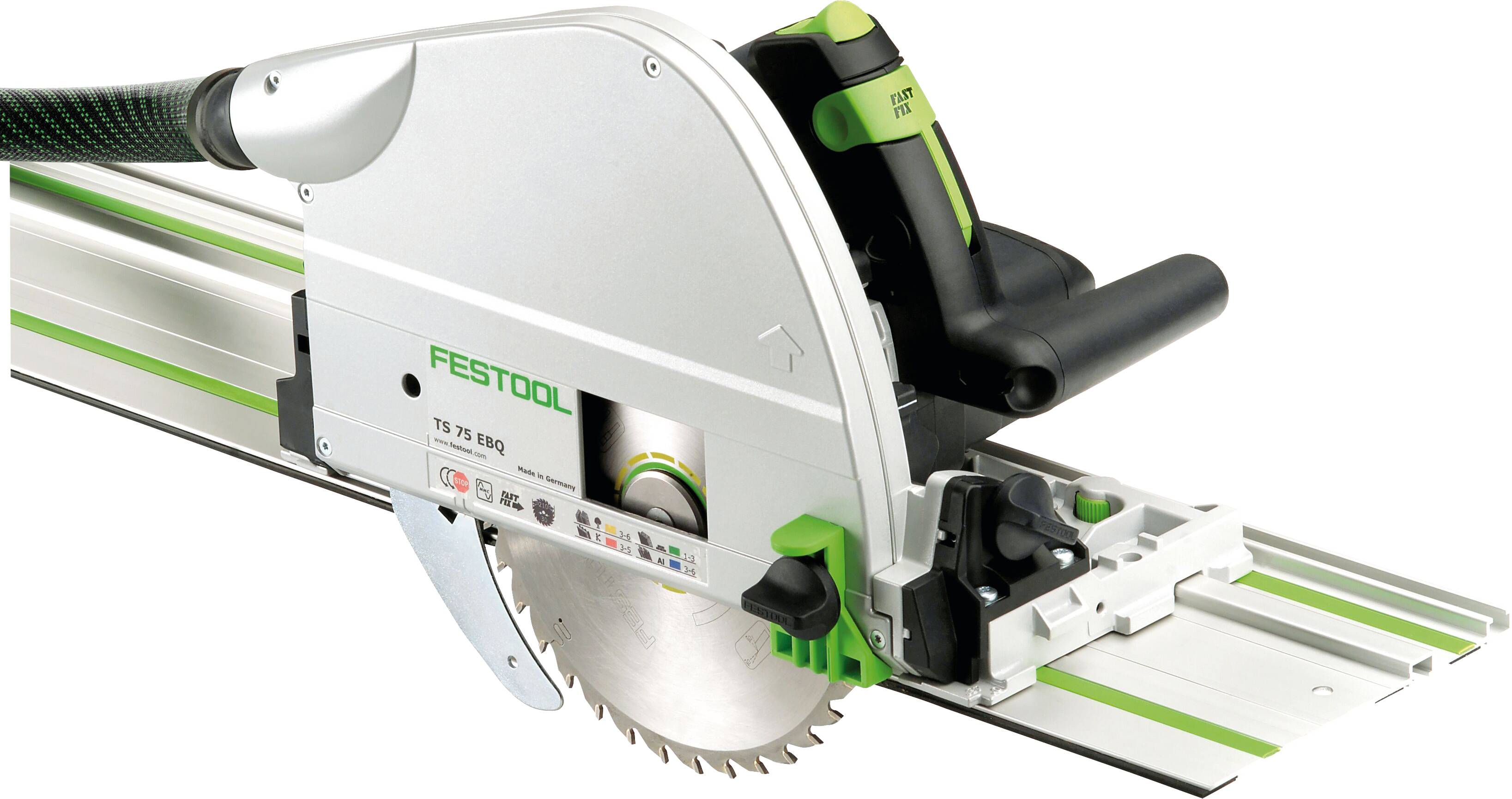 Festool TS 75 EBQ-Plus-FS ponorná pila , max. řez 75 mm, bez akumulátoru, vč. vodící lišty, 1600 W, 576115-0