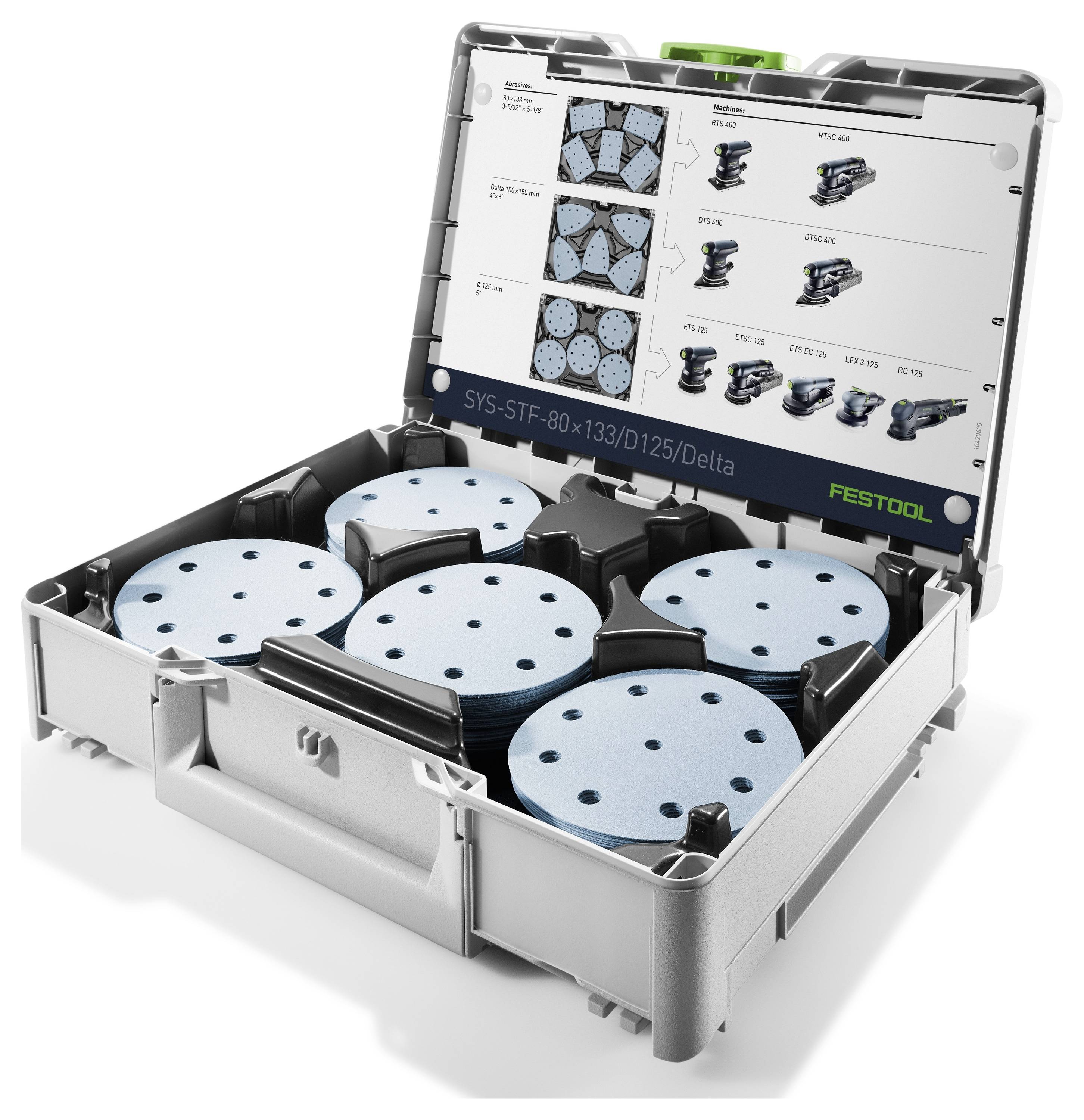 Festool SYS-STF-80x133/D125/Delta 576781 transportní kufr (d x š x v) 396 x 296 x 112 mm-1