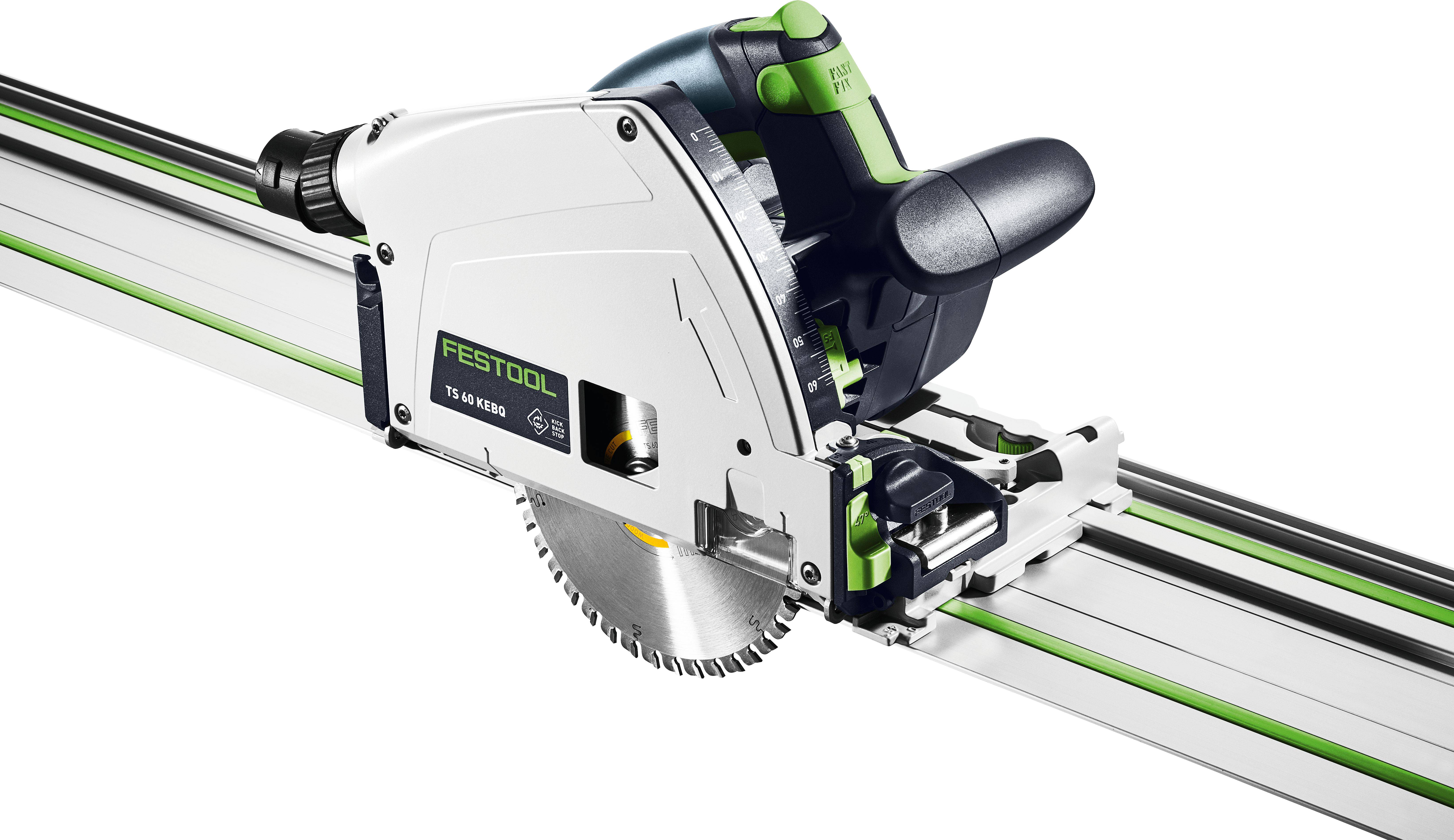 Festool TS 60 KEBQ-Plus-FS ponorná pila , max. řez 60 mm, vč. ochranné lišty, 1500 W, 577417-0