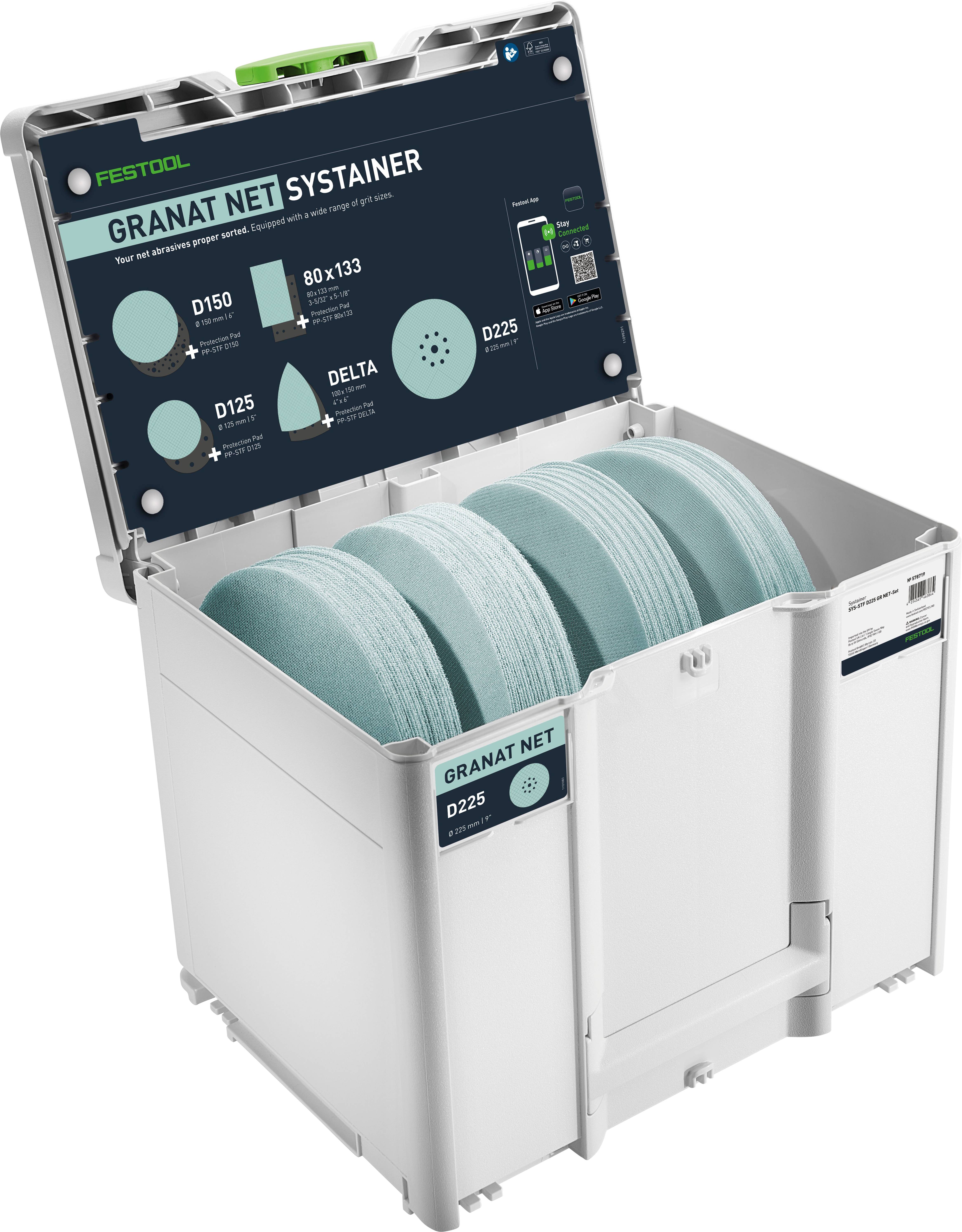 Festool 578719 Box na brusné kotouče Zrnitost=80, 120, 180, 240 1 ks-0