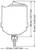 Diagram plastového kontejneru s měřeními: výška 87 mm (3,425 palce), šířka 52 mm (2,047 palce) a vnitřní výška 68 mm (2,677 palce).