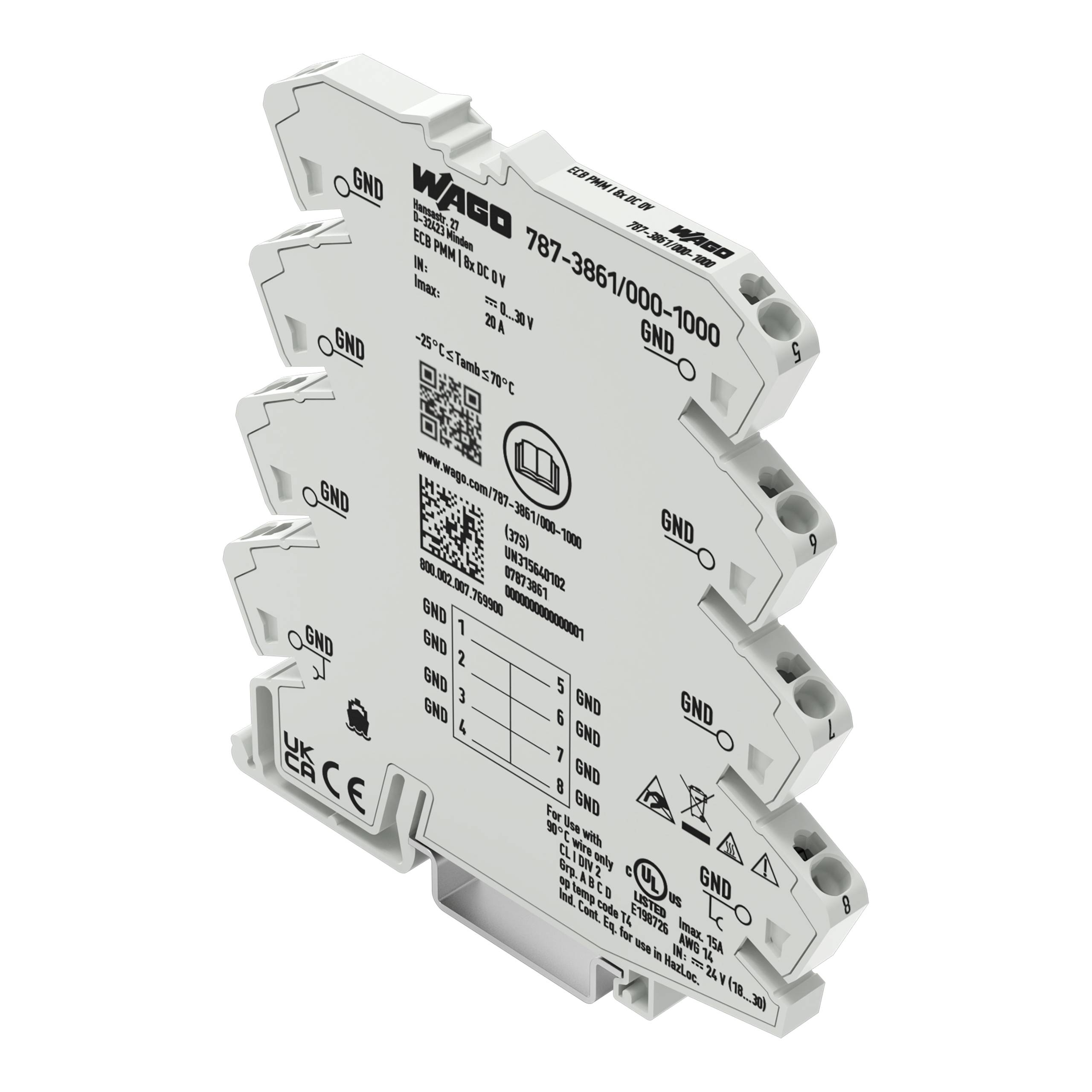 WAGO 787-3861/000-1000 Modul rozdělovače potenciálu 1 ks-0
