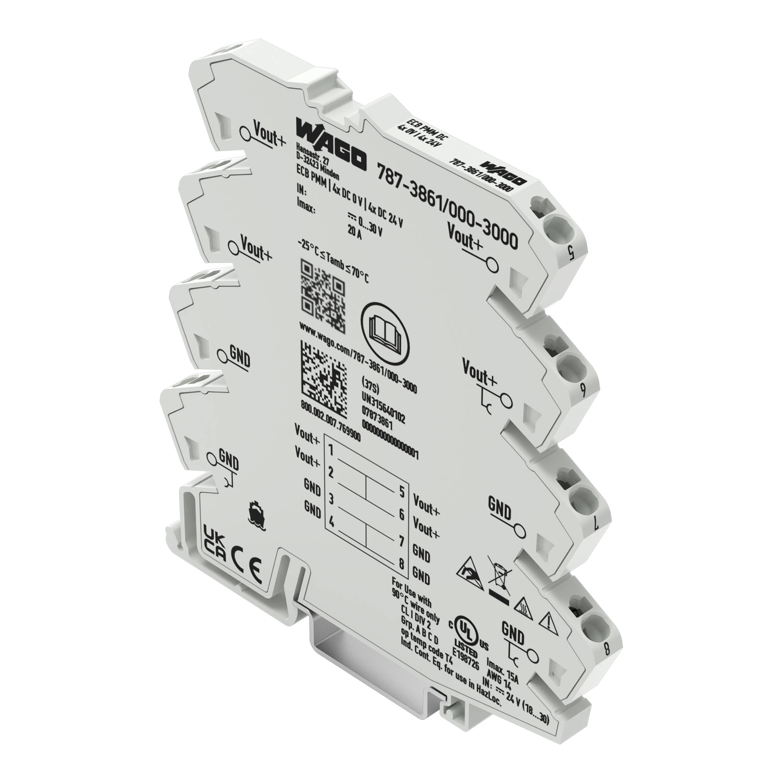 WAGO 787-3861/000-3000 Modul rozdělovače potenciálu 1 ks-0