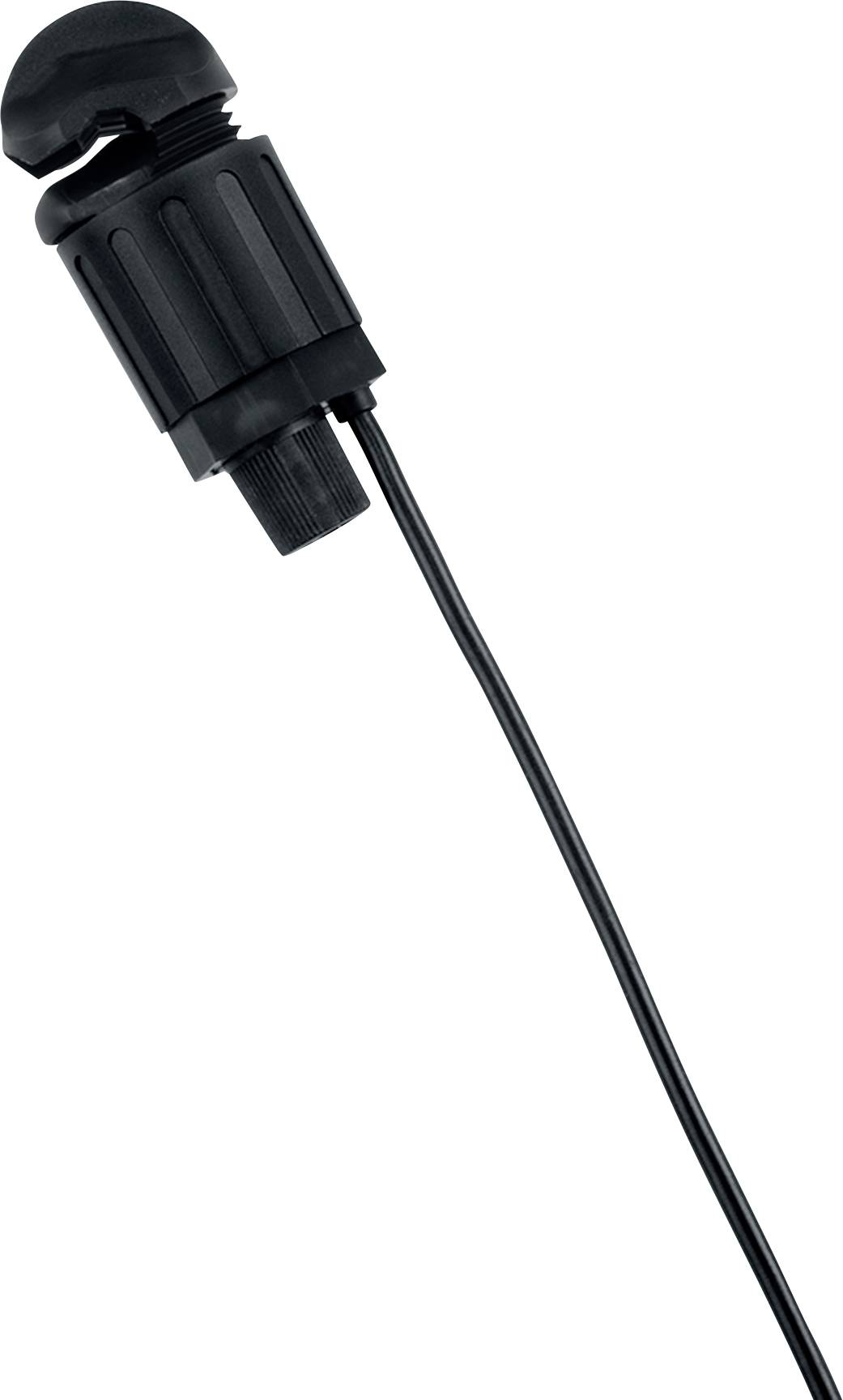 Kabel Powerpole® na DC jack, délka 6 stop, černý, spirálovitě vinutý konektor na konci pro zajištění spolehlivého připojení, určený pro napájecí spojení.
