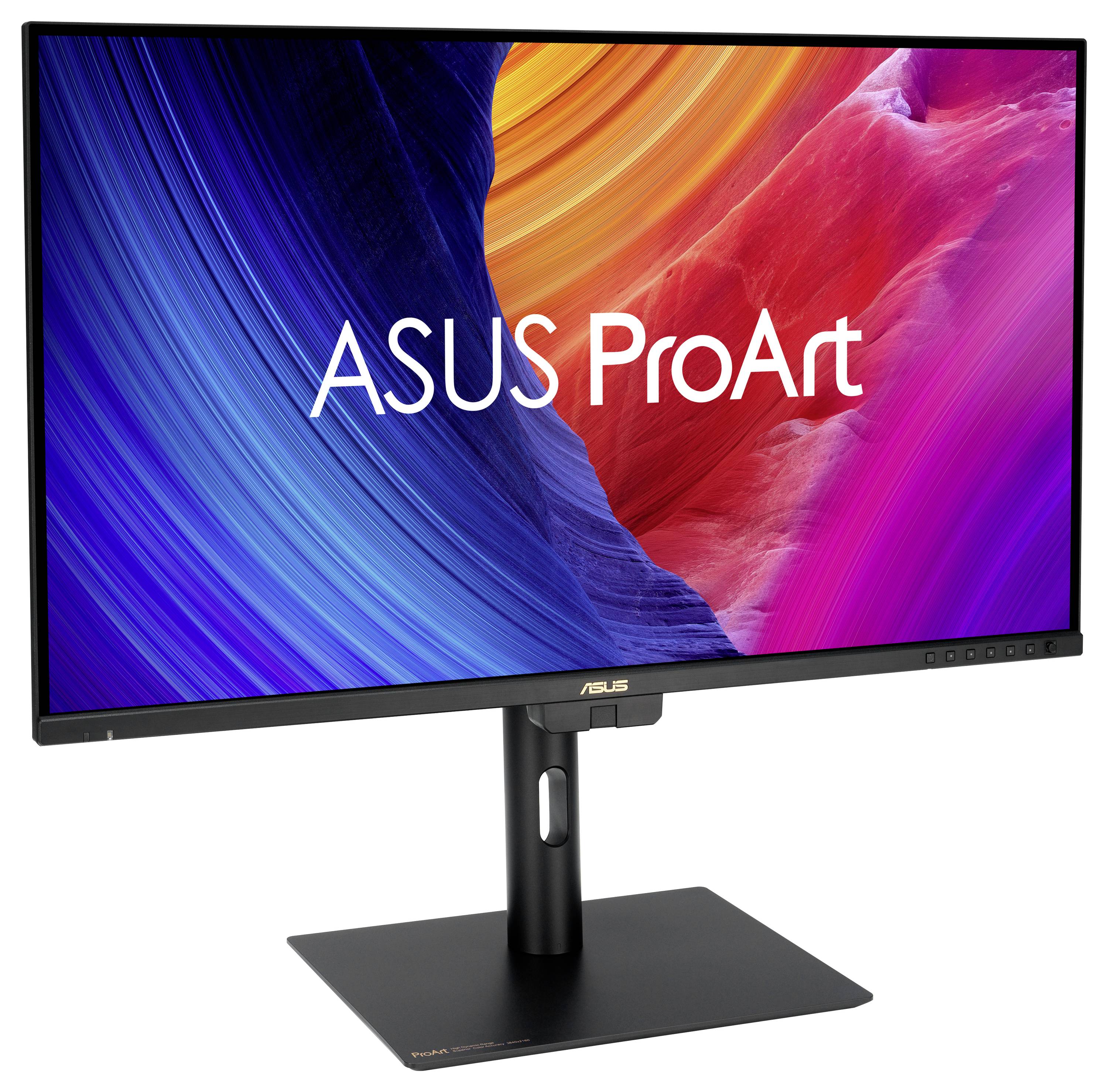 Monitor 'ASUS ProArt' s živou barevnou obrazovkou; ideální pro profesionální designéry vyžadující vysokou věrnost barev.