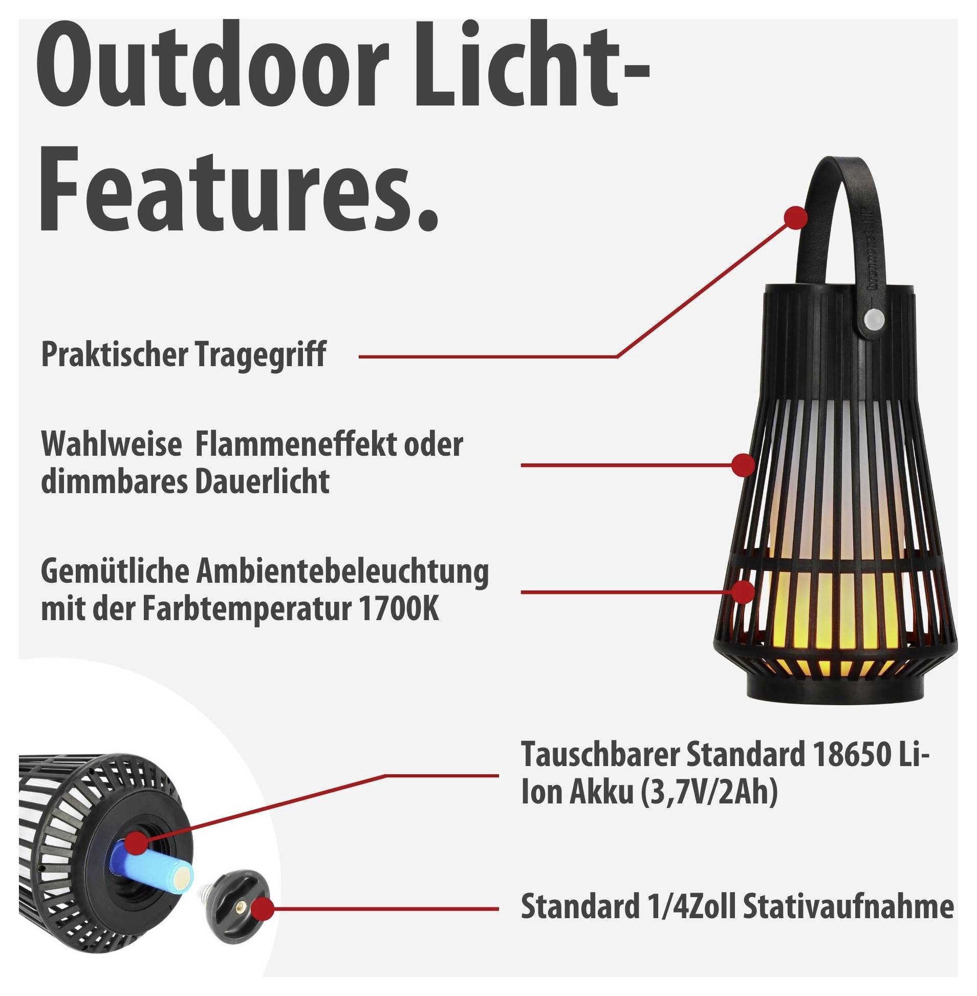 Brennenstuhl 1173740011 FL 100 A LED kempingová lucerna 30 lm napájeno akumulátorem 0.424 černá-3