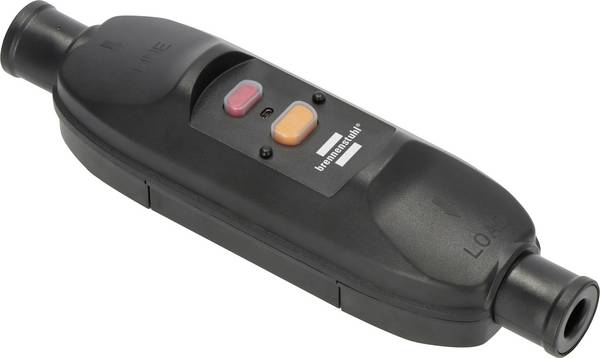 Brennenstuhl 1290720011 Bezpečnostní mezizásuvka  PRCD 230 V černá IP66