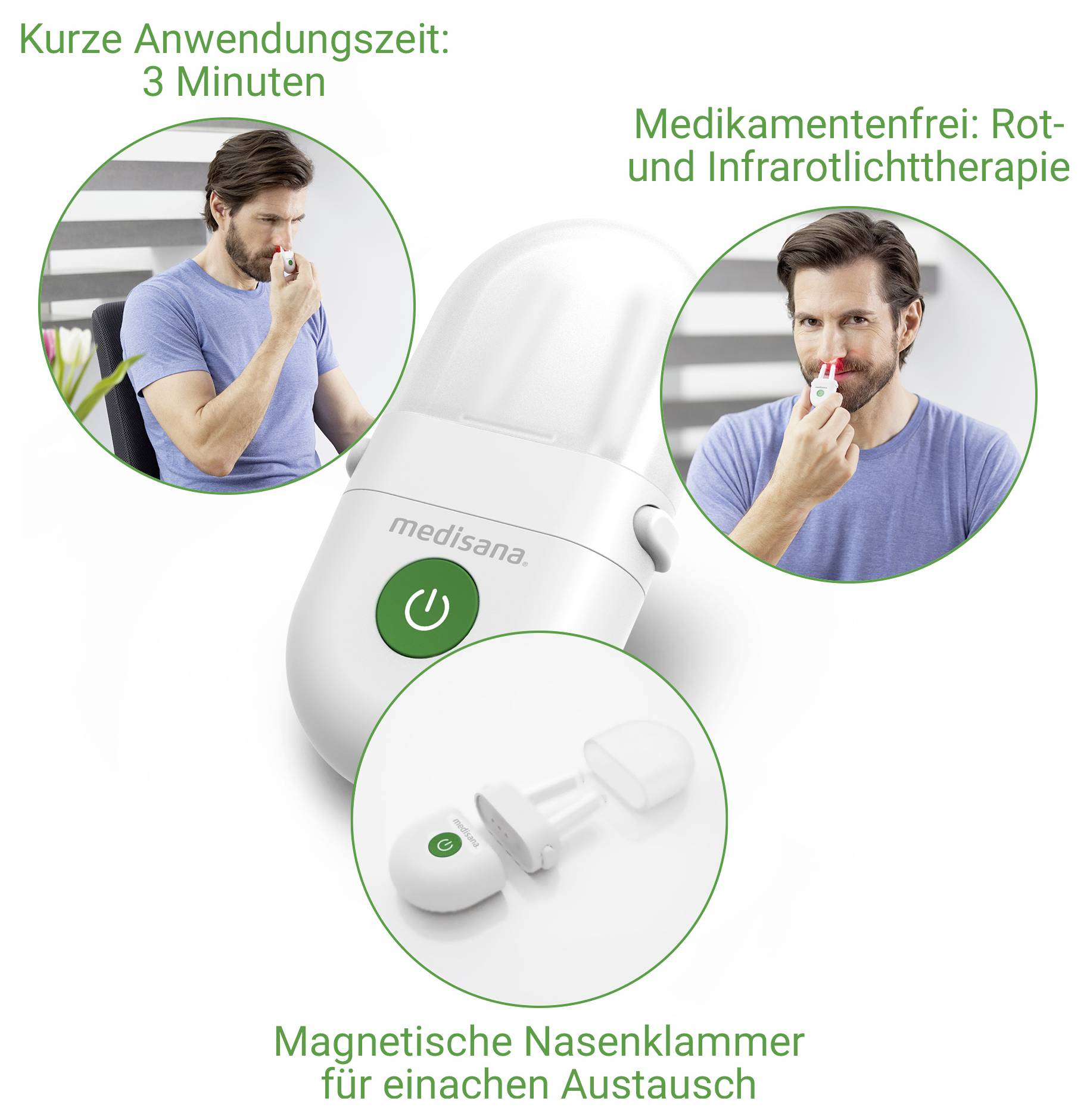 Medisana Medinose compact Přístroj pro terapii nosu s nástavcem na nos-3