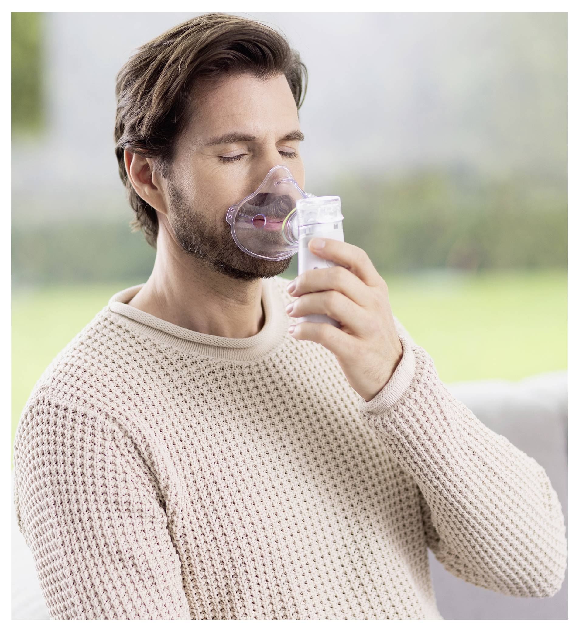Medisana IN 515 tragbarer Ultraschallvernebler inhalátor s náustkem, s ultrazvukem, s inhalační maskou-1
