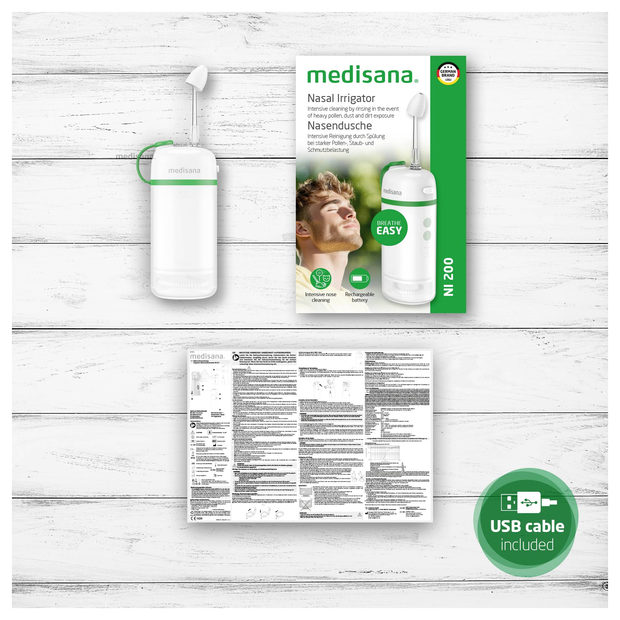 Medisana NI 200 Nasendusche nosní sprcha s nosní sprchou-4
