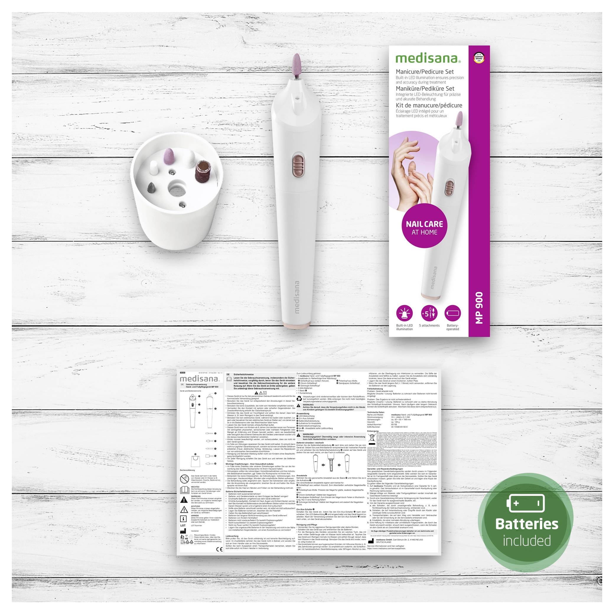 Medisana MP 900 Manicure/Pedicure Set sada pro manikúru a pedikúru-4