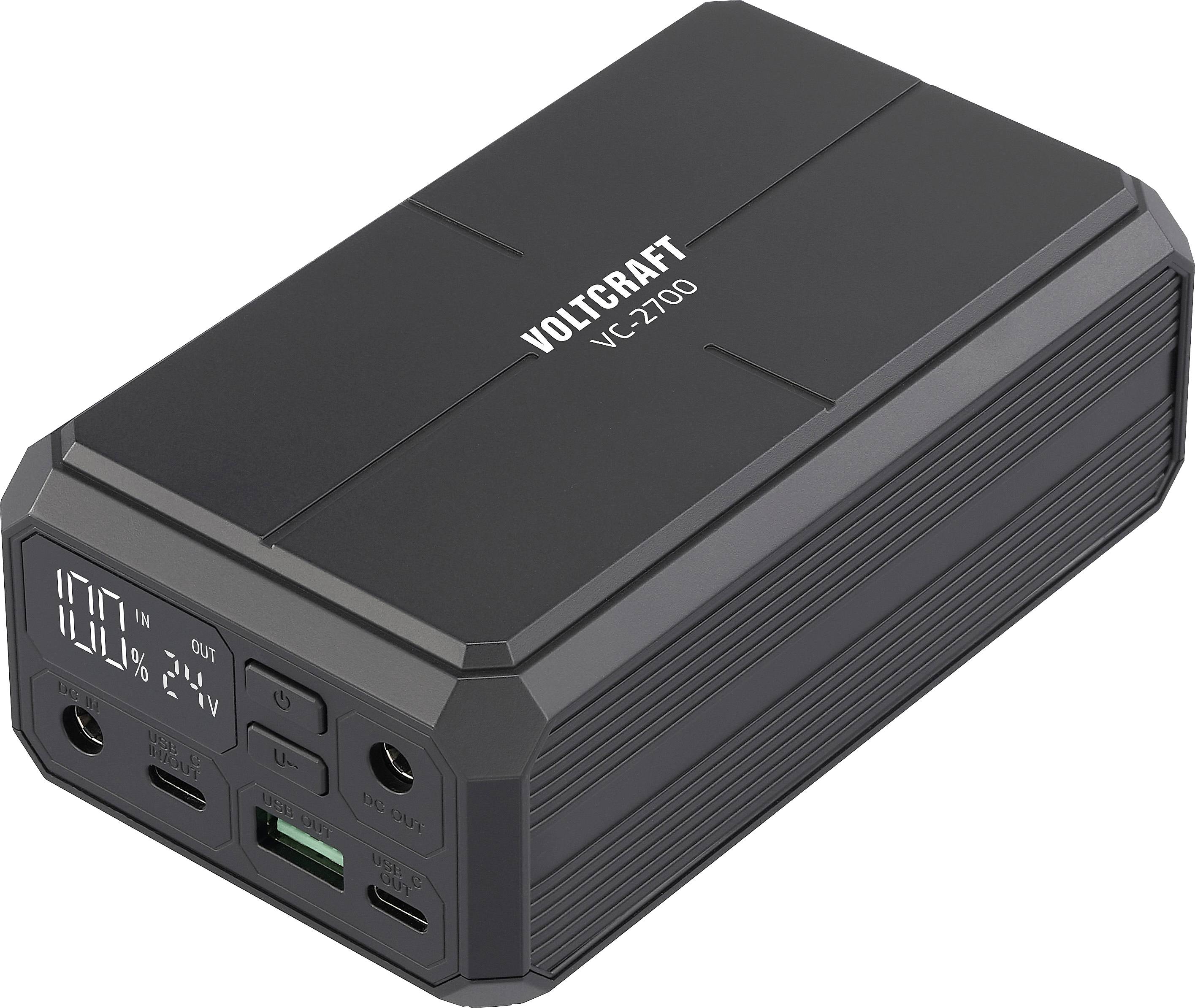 Voltcraft VC-2700 přenosná nabíjecí stanice s digitálním displejem a několika porty pro nabíjení