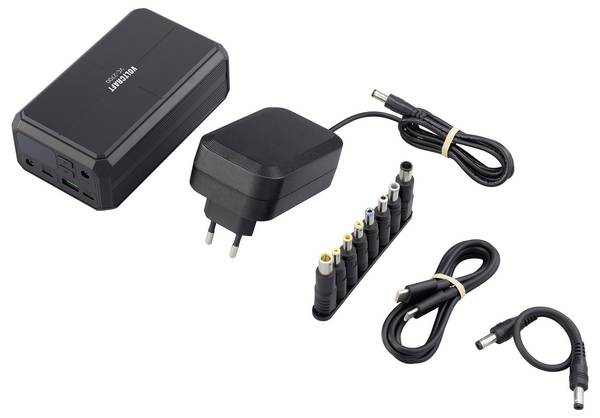 VOLTCRAFT VC-2700 powerbanka Li-Ion, 27000 mAh, Power Delivery 3.0, Power Delivery 2.0, PPS, Rychlé nabíjení, černá, Možnost současného nabíjení a vybíjení, Indikátor stavu