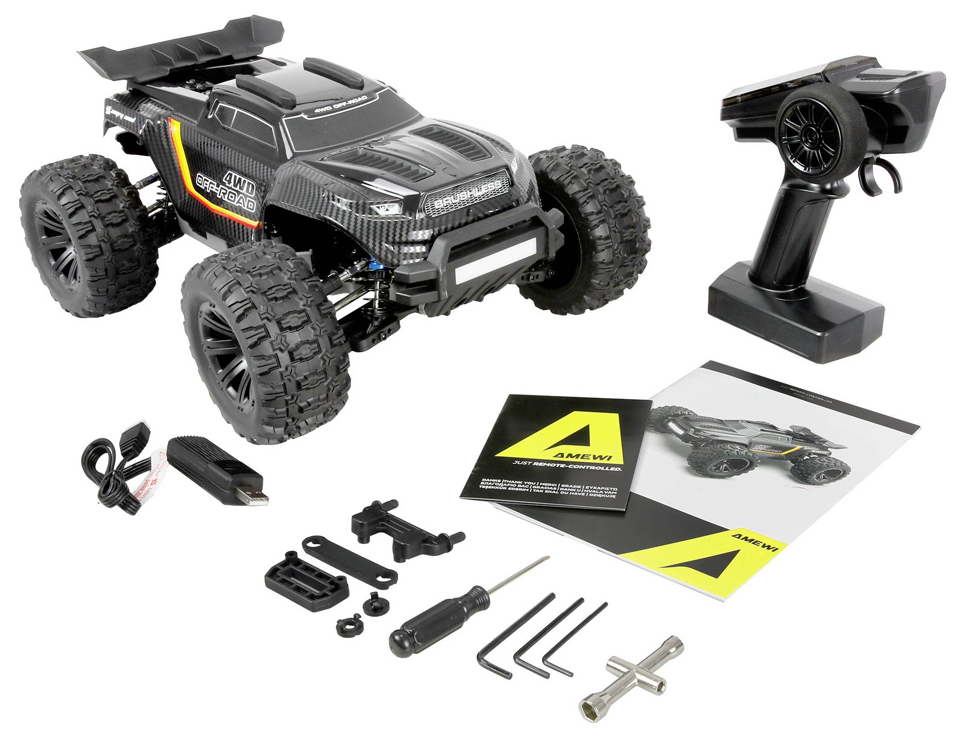 Amewi RC-Modell střídavý (Brushless) 1:12 vozidlo elektrický Truggy RtR 2,4 GHz-1