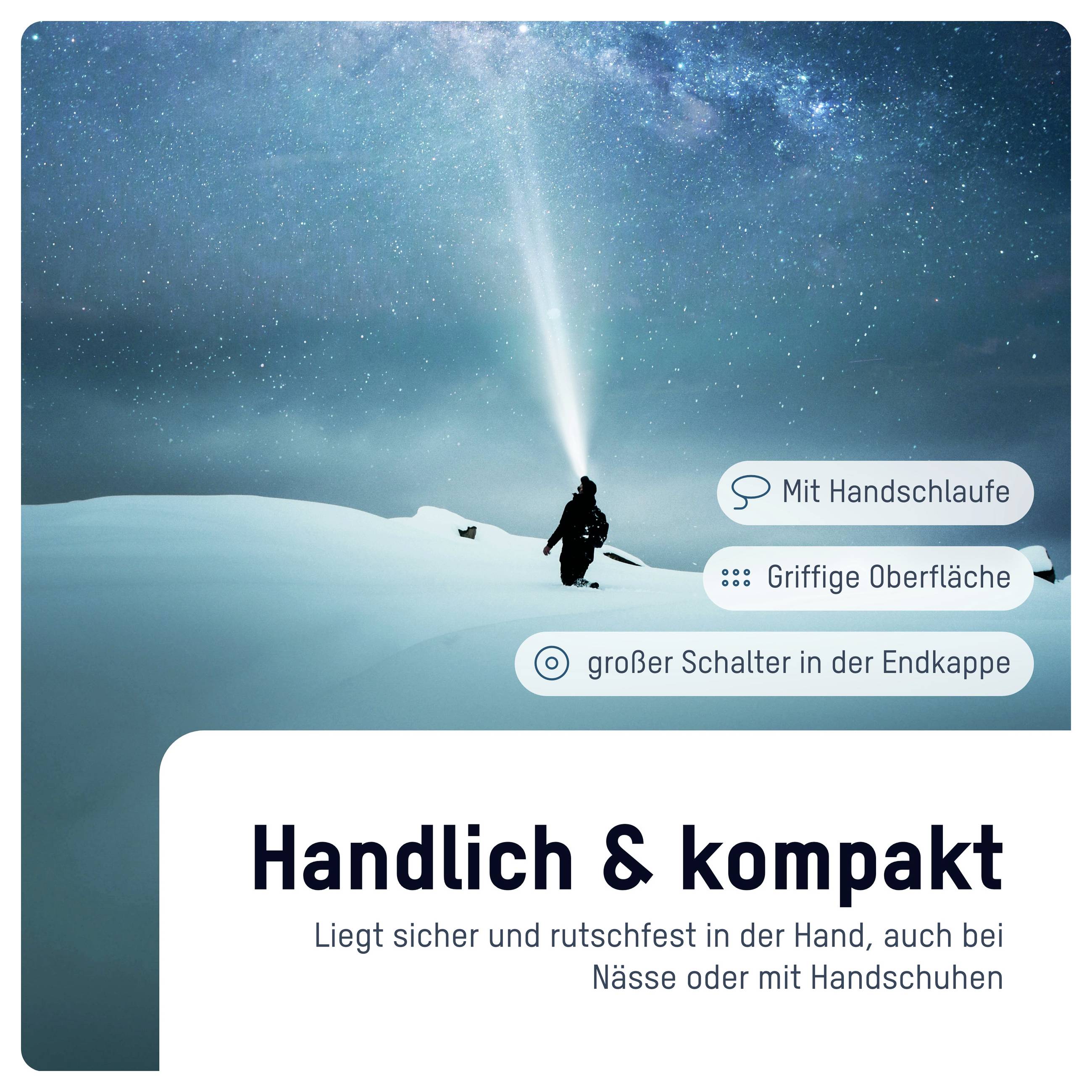 Ansmann LED Taschenlampe Adventure TA1800RF wiederaufladbar 1600-0763 SMD LED kapesní svítilna velký dosah napájeno akum-3